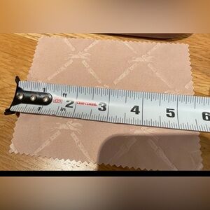 New Longchamp eyeglass cleansing cloth in signature pattern.Approx measurements.